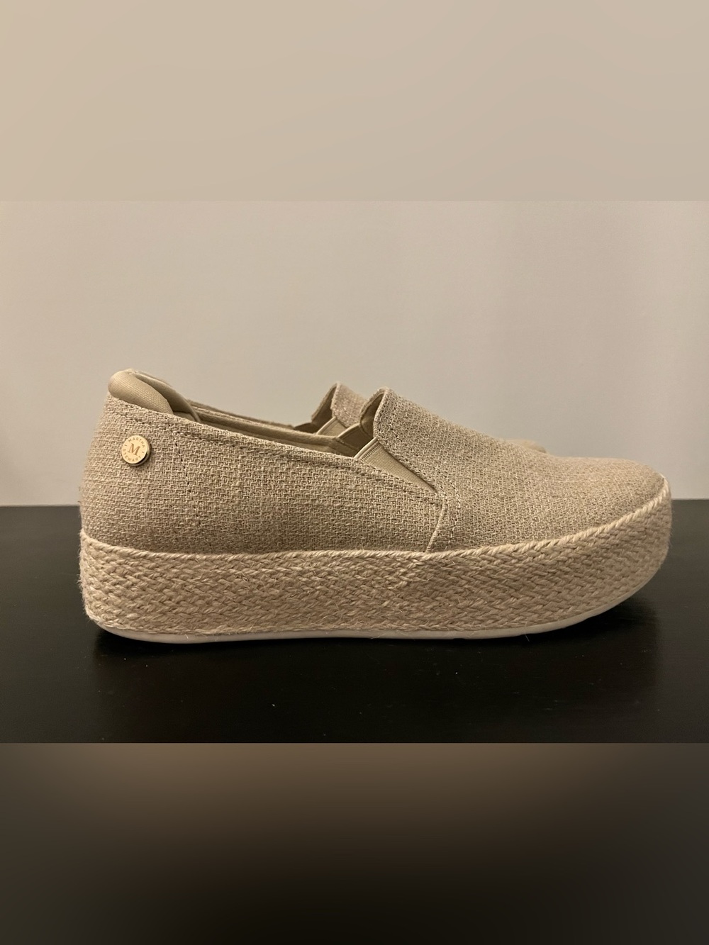 Skechers x Martha Stewart beige Platform Espadrille Slip-On Shoes Women’s  Sz 8